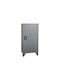 Single Door Wardrobe Metallic Galvanized 50x45x101cm