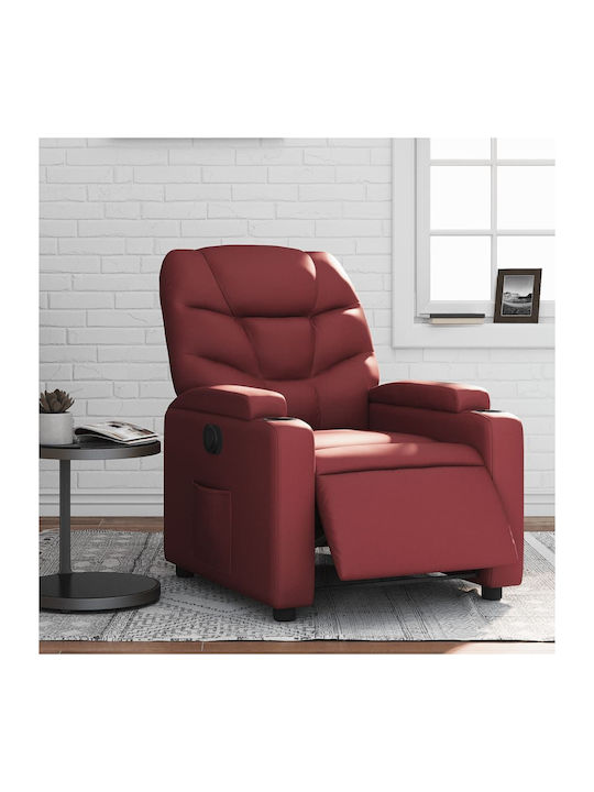 Relax Armchair with Footstool from Leatherette ...