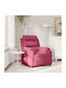 Relaxsessel Friseurwaschbecken mit Fußhocker Samt Bordeaux 75x92.5x100cm