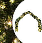 vidaXL Lighted Christmas Garland White 1pc