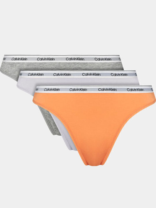 Calvin Klein Βαμβακερά Women's Slip 3Pack