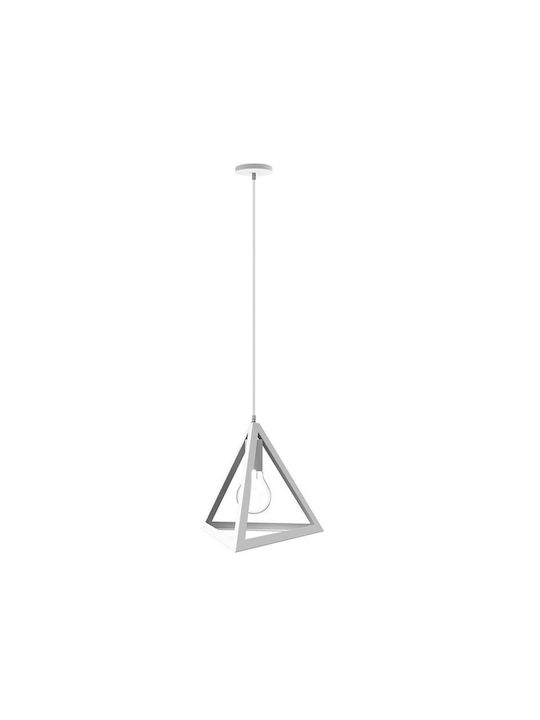 Bakaji Pendant Light Single-Light for Socket E27 with Warm White Light White