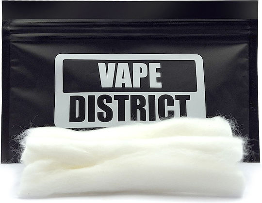 Vape District Βαμβάκι για D.I.Y Ηλεκτρονικού Τσιγάρου 10τμχ