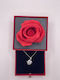 Necklace Amulet with design Flower from Steel