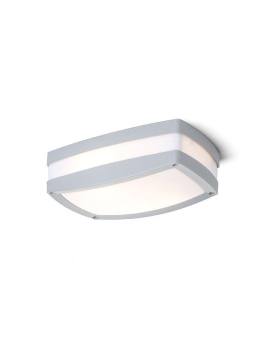 Rendl Light Studio Sonya Rc Φωτιστικό Οροφής Εξωτερικού Χώρου E27 σε Γκρι Χρώμα R10363