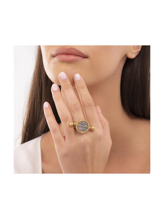 Apoxylo Women's Ring Gold Plated