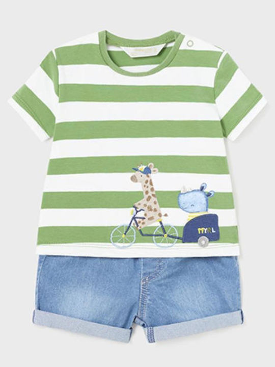 Mayoral Kinder-Set mit Shorts Sommer 2Stück Green