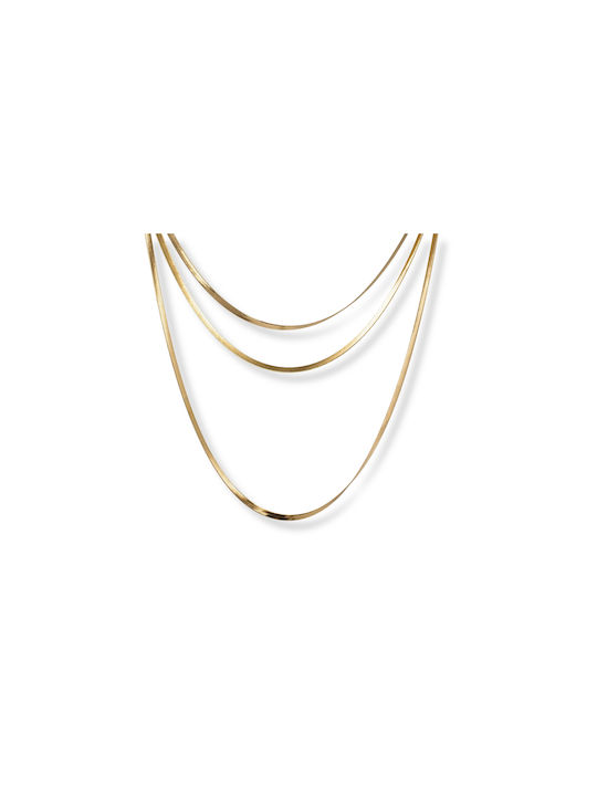 Chain Neck made of Stainless Steel Gold-Plated