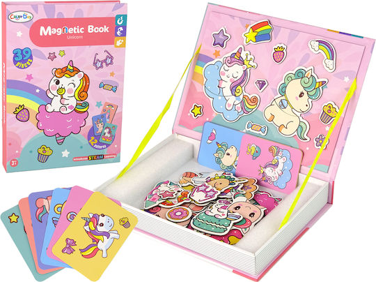 Lean Toys Μαγνητικό Παιχνίδι Κατασκευών Unicorns για Παιδιά 3+ Ετών