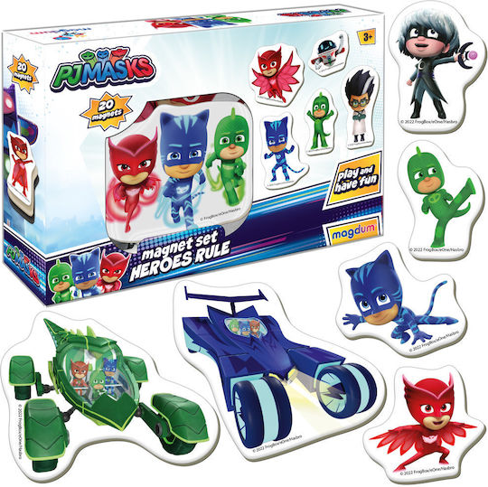 Keycraft Μαγνητικό Παιχνίδι Κατασκευών Pj Masks για Παιδιά 3+ Ετών