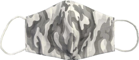 Fabrik Protective Mask Fabric Kids White / Grey Camo MARK837 1pcs