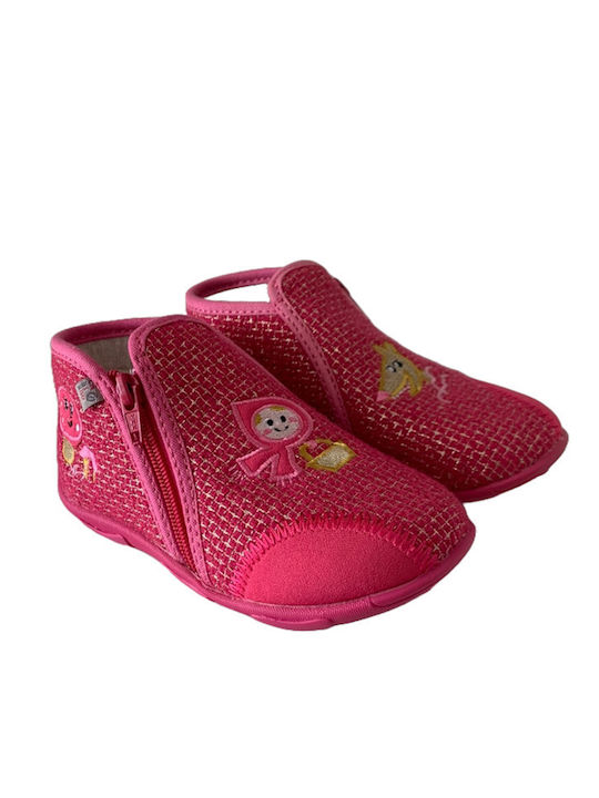 GBB Kids Slippers Boots Fuchsia