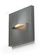 Rendl Light Studio Bobo Sq Wall-Mounted Outdoor Light LED IP65 3W with Warm White Light 14x3.3x14εκ.