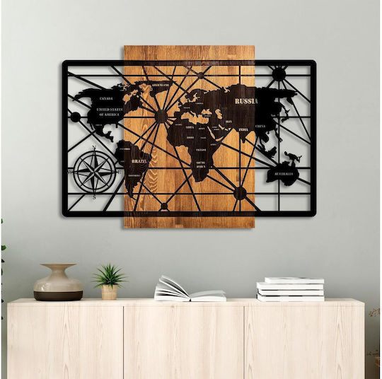 Asir Group 3D Mixed Art Μαύρο από Ξύλο 96x70cm