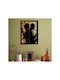 Asir Group Mixed Art Jazz Black Wooden Wall Decor 50x3x32cm