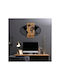 Asir Group 3D Mixed Art Wold Μαύρο από Ξύλο 87x3x58cm