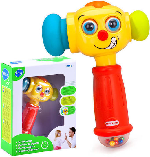 Hola Toys Jucărie cu Ciocan Interactive cu lumină pentru 12++ Luni