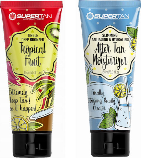 Supertan Fructe Tropicale + După Bronz Po Opalaniu După Bronz Corp 2 Bucăți