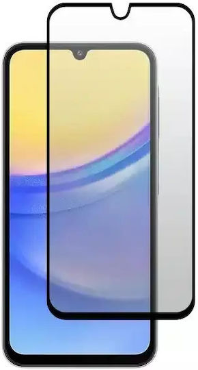 Nuon Full Glue Full Face Tempered Glass Μαύρο (Samsung Galaxy A15)