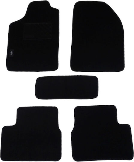 Autopataki Set of Front and Rear Mats 5pcs for Nissan Almera 1995-2000 Black