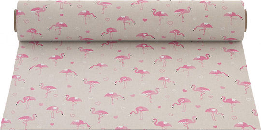 Ntampoudis Flamingo Fabric for Wedding Favors Beige 1 Piece
