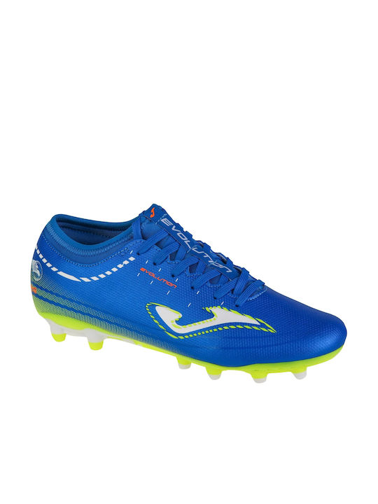 Joma Evolution FG Χαμηλά Ποδοσφαιρικά Παπούτσια με Τάπες Μπλε