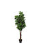 Künstlicher Baum für den Außenbereich Ficus Lyrata Grün 120cm vidaXL