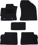 Set of Front and Rear Mats 5pcs from Carpet for Toyota Auris Black