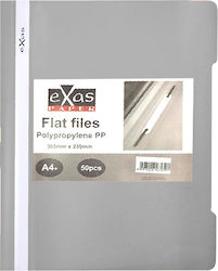 Exas Paper Ντοσιέ με Έλασμα για Χαρτί A4 Γκρι