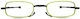 Perspectiv Damen Lesebrille +1.50 in Gelb Farbe COMPACT+1.50