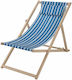 Sezlonguri Lemn cu Albastru Material 97x56x85cm