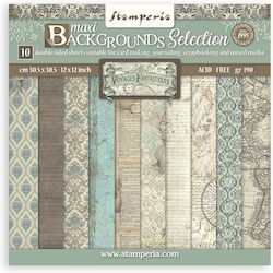 Stamperia Maxi Background Voyages Fantastiques ...