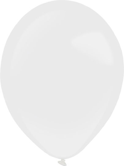 Set of 100 Balloons Latex White 13cm