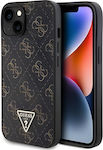 Guess 4g Triangle Back Cover Synthetic Black (iPhone 14)