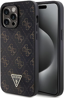 Guess Umschlag Rückseite Synthetisches Leder Schwarz (iPhone 14 Pro Max)