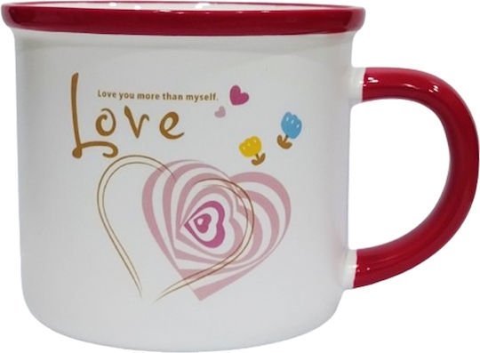 Etoile Love You More Κούπα Κεραμική Κόκκινη 300ml