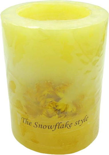 Gala Aromatic Yellow Pillar Candle