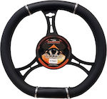 Carman Car Steering Wheel Cover with Diameter 33-36cm Leatherette Black