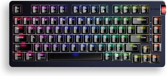 Fiio KB3 Gaming Μηχανικό Πληκτρολόγιο Tenkeyless με Gateron G-Pro Yellow διακόπτες και RGB φωτισμό (International English)