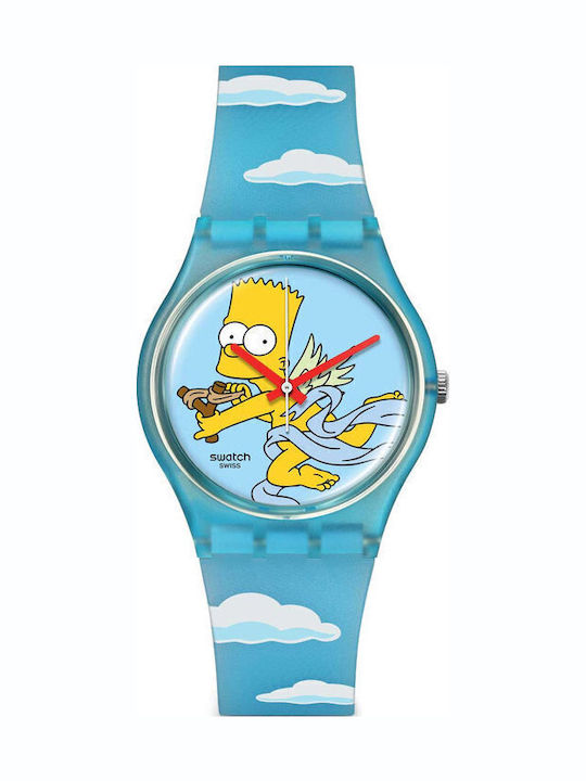 Swatch The Simpsons Angel Bart Ceas cu Mecanism pe Baterie