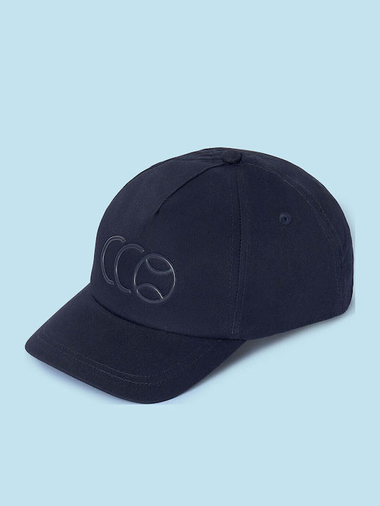 Mayoral Kids' Hat Jockey Fabric Navy Blue