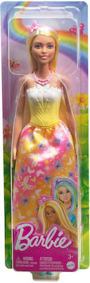 Barbie Κούκλα Royal with Brightly Highlighted Hair, Butterfly-Print Skirt and Accessories για 3+ Ετών