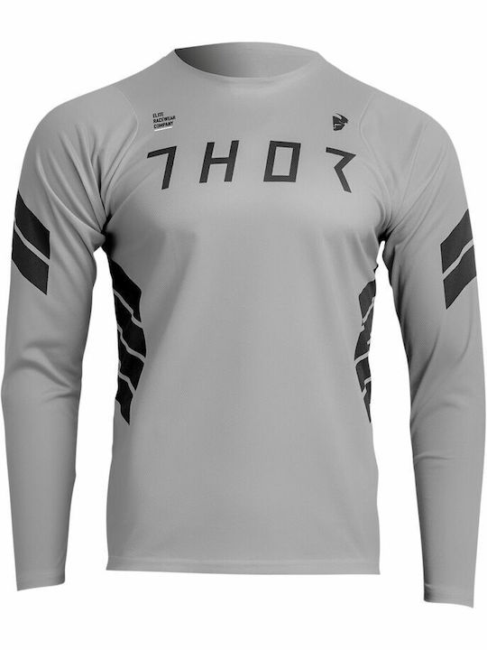Thor Pentru bărbați Tricou Motocross Mânecă lungă Gri Culoare