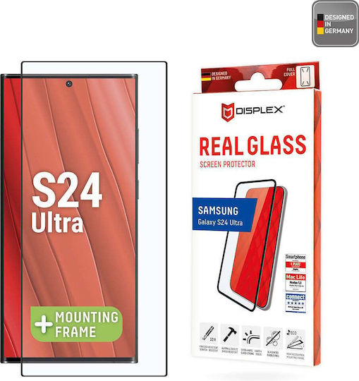 Displex Real Glass 3D Full Face Tempered Glass Μαύρο (Samsung S24 Ultra)