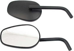 Highway Hawk Motorcycle Mirrors 2pcs Black