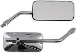 A-Pro Motorcycle Mirrors 2pcs Silver