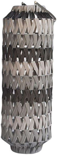 Atmosphera Laterne Rattan Black-Grey 25x25x70cm 1Stück