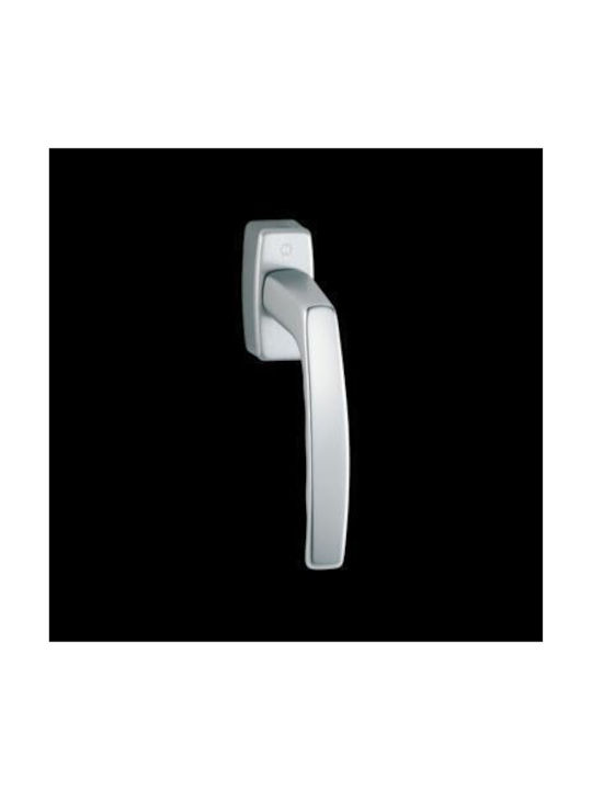 Hoppe Middle Door Lever Rosette Silver