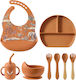 Queen Mother Jungle Feeding Set Made of Silicon...