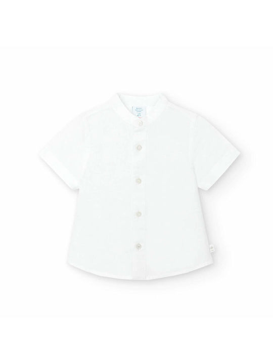 Boboli Kids Linen Shirt White